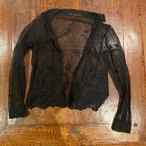Gorgeous sheer black shirt